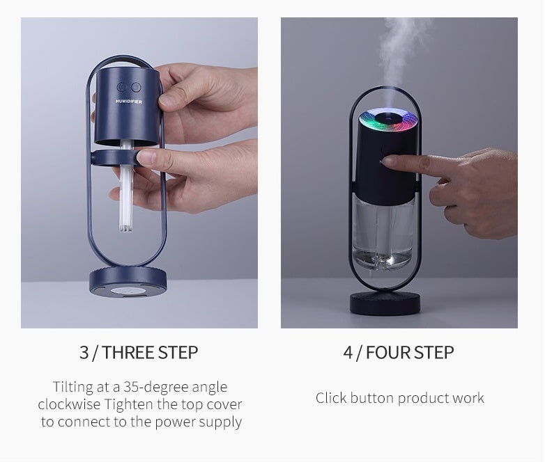 Magic Shadow 3-in-1 USB Humidifier — Mist, Light & Purify with a Galaxy Glow