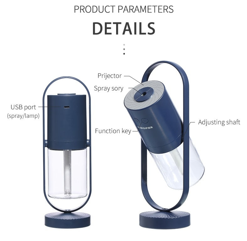 Magic Shadow 3-in-1 USB Humidifier — Mist, Light & Purify with a Galaxy Glow