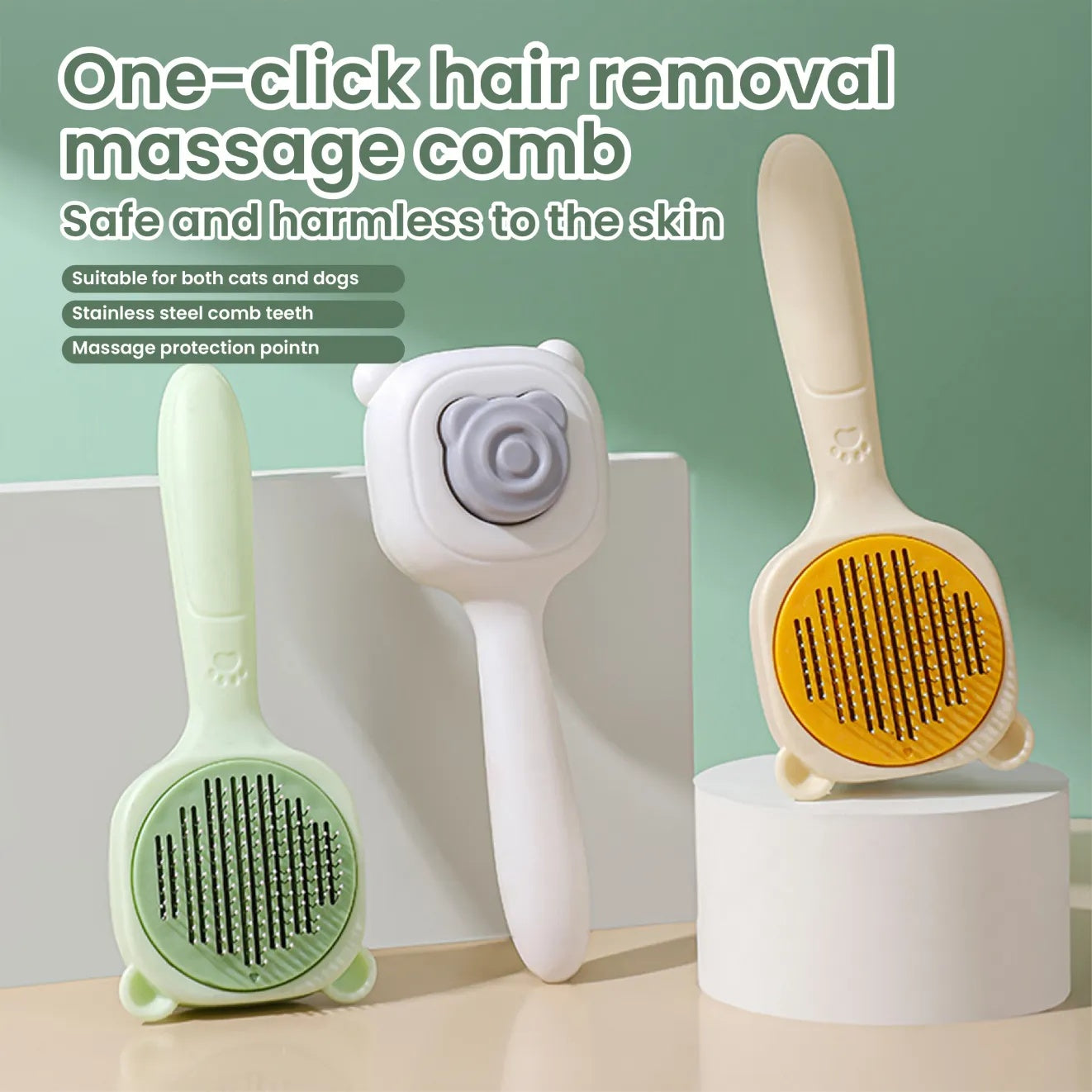 Pet Spray Comb – One-Key Grooming & Hair Removal Tool