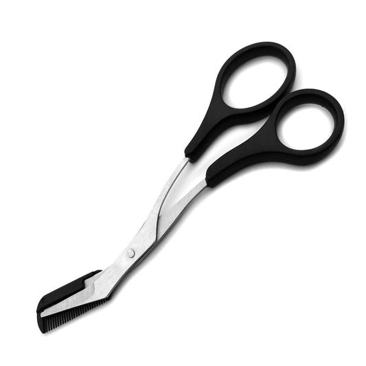 Precision Brow Trimmer Scissors with Comb Attachment – Clean & Effortless Grooming