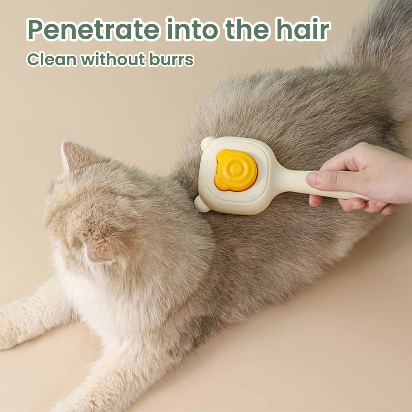 Pet Spray Comb – One-Key Grooming & Hair Removal Tool